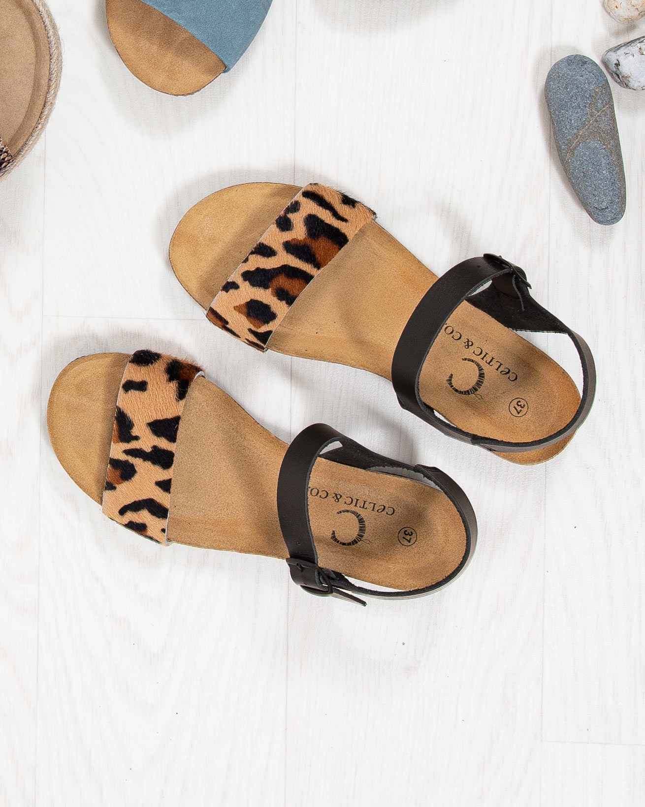 office leopard print sandals