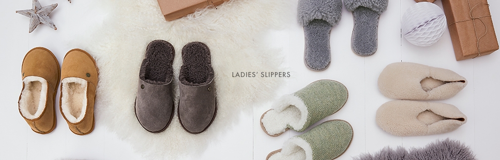 shearling house slippers