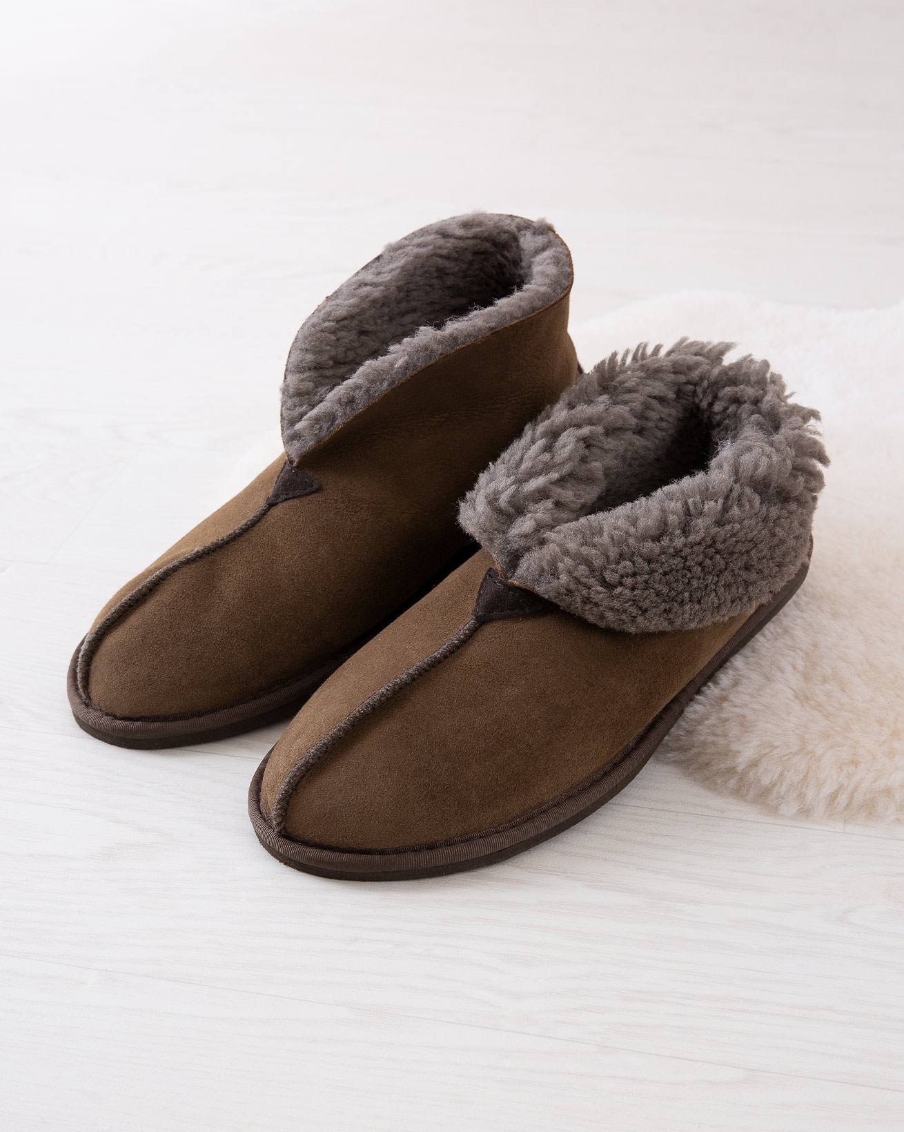 Men's Bootee Slipper / Mocca / 9