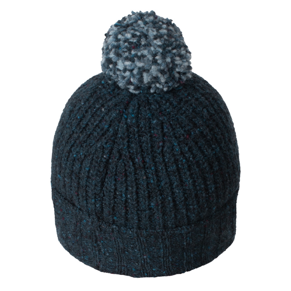 Donegal Rib Bobble Hat / Navy / One Size