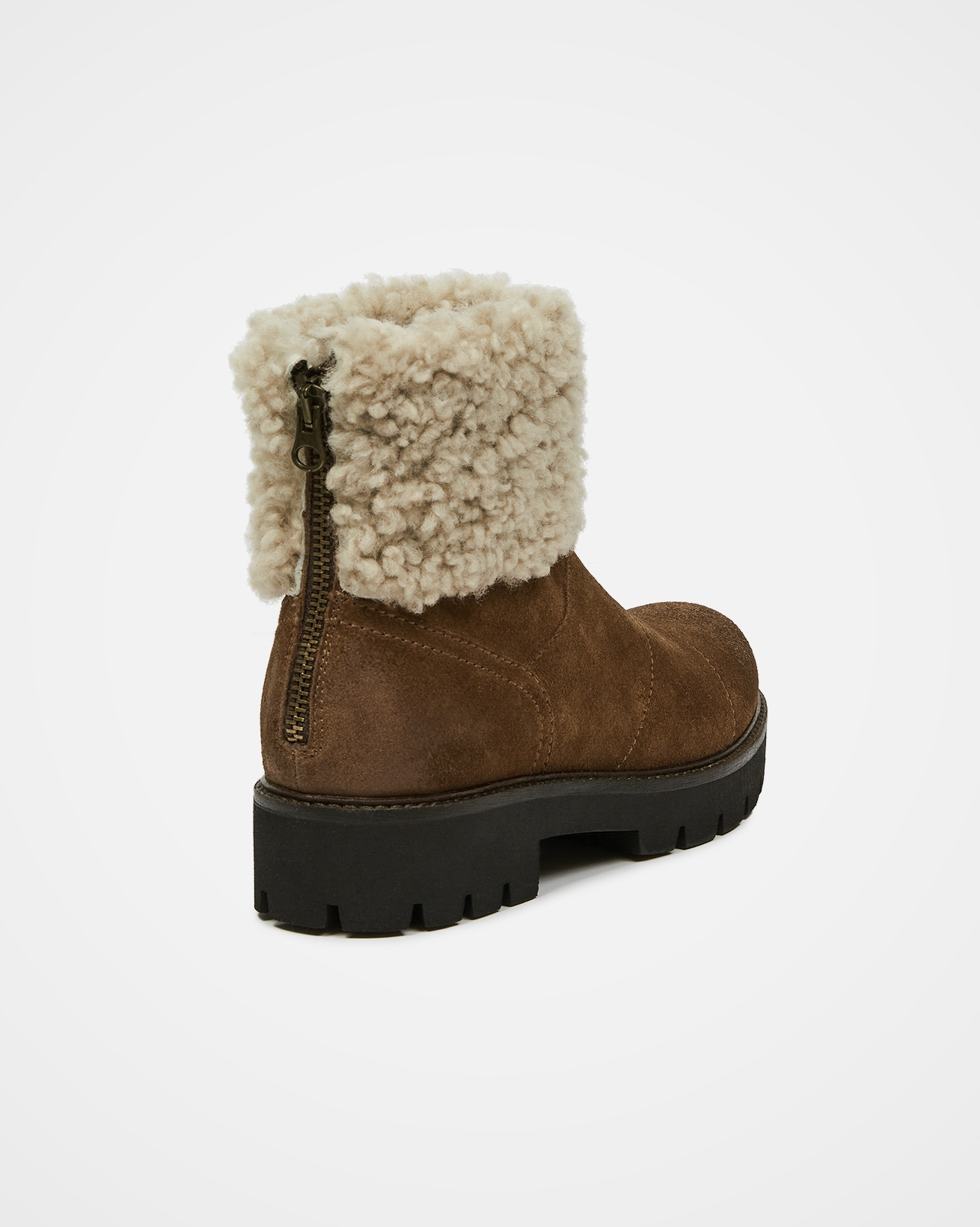 Sheepskin Cuff Short Boot