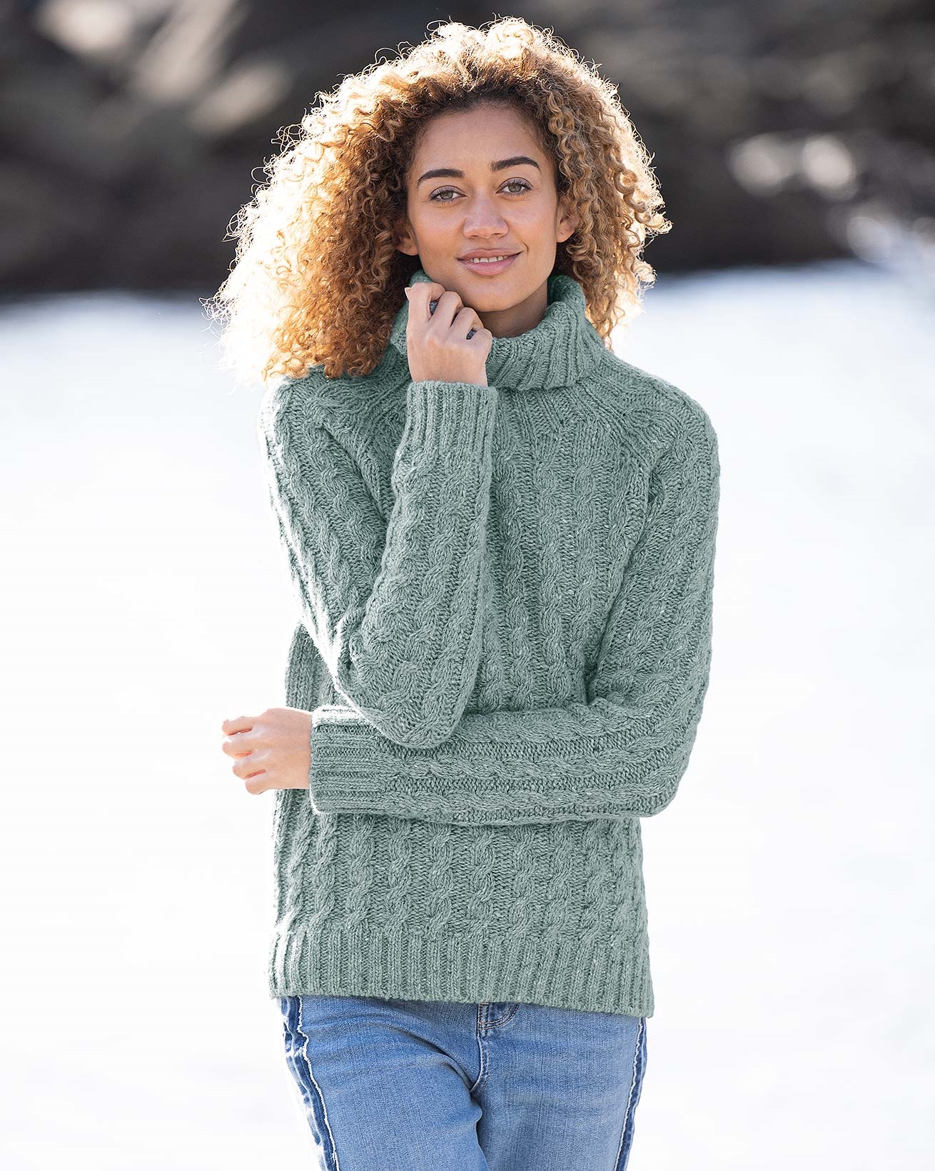Donegal Cable Turtleneck