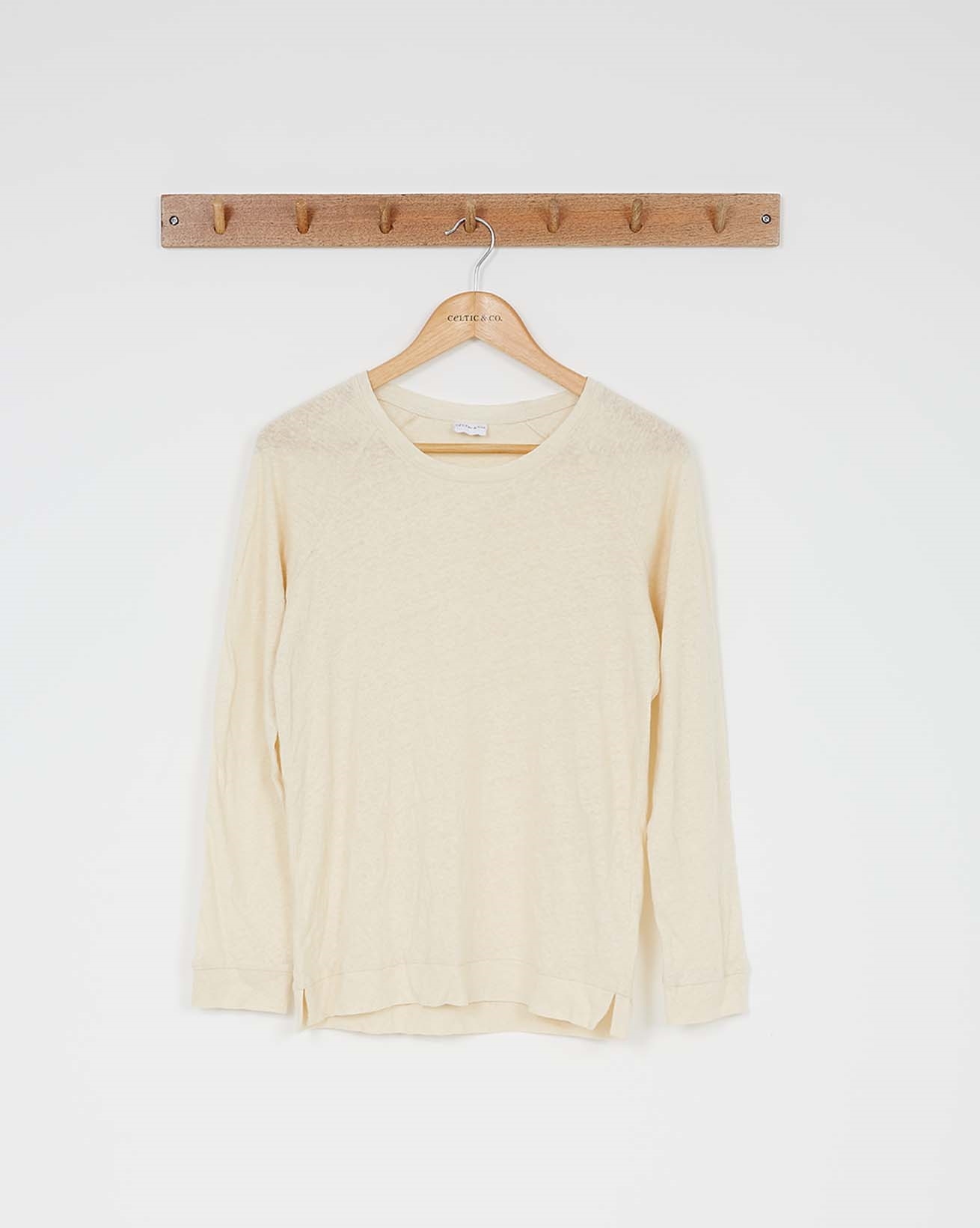 Linen Cotton Sweatshirt / Oatmeal / 10