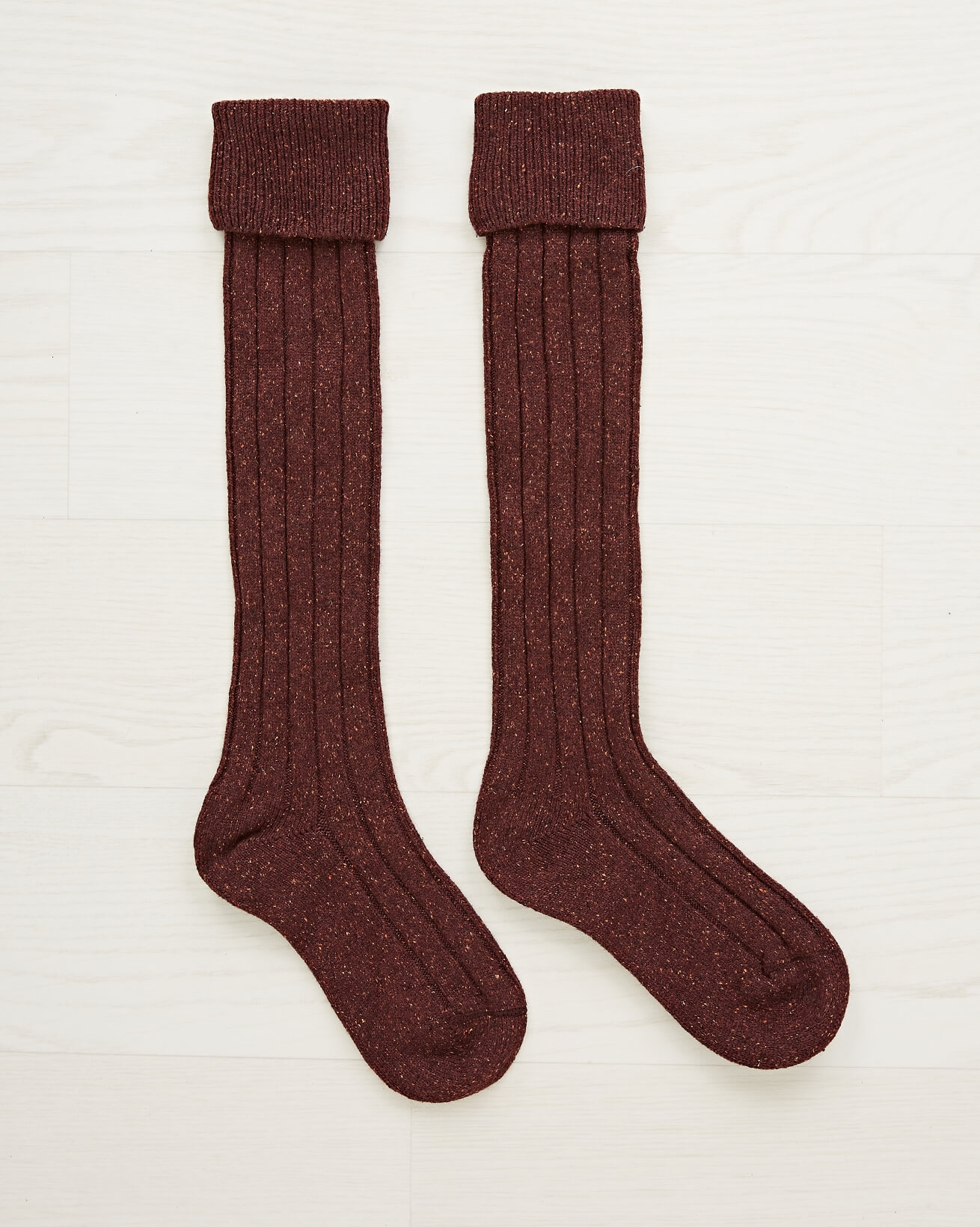 Ladies Boot Sock / Claret Fleck / One Size