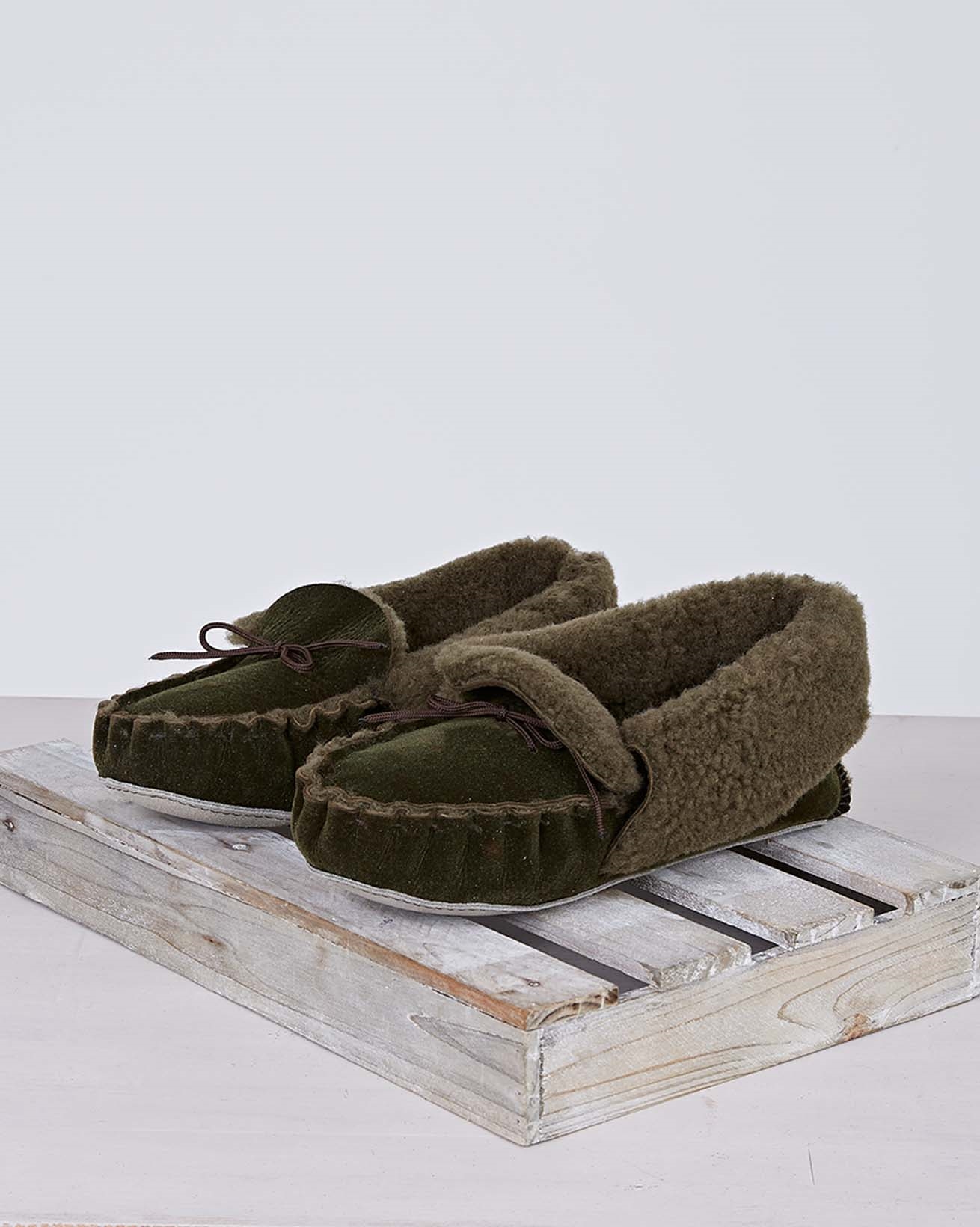 Lounger Moccasins / Forest Green / Uk 6